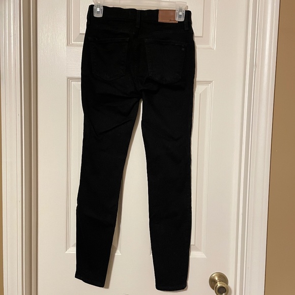 🎉😀CLEARANCE SALE!!😀🎉Madewell 9" High Rise Skinny Jeans in Black - Picture 4 of 15